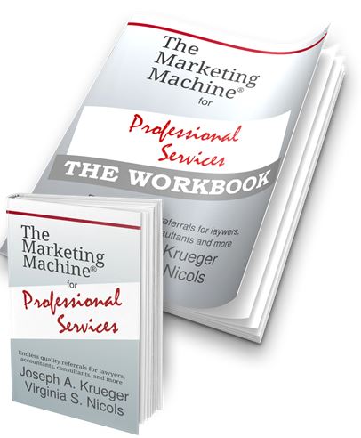 Marketing Machine for Professionals book and worlkbook